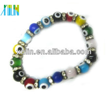 beautiful big round beads turkish evil eyes bracelet